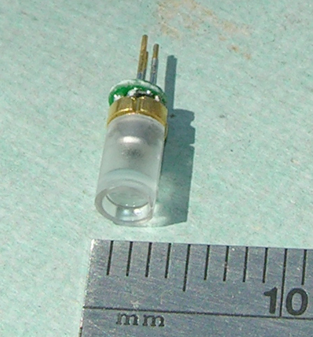 3.3mm laser module with plastic housing/ optic.