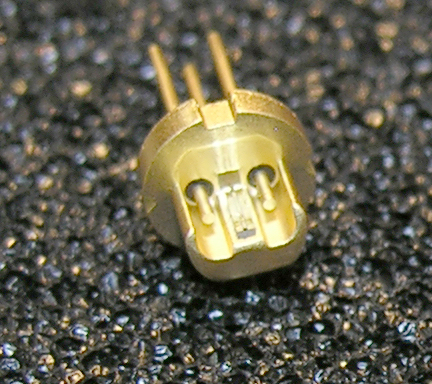 photo of Open Can laser diode.