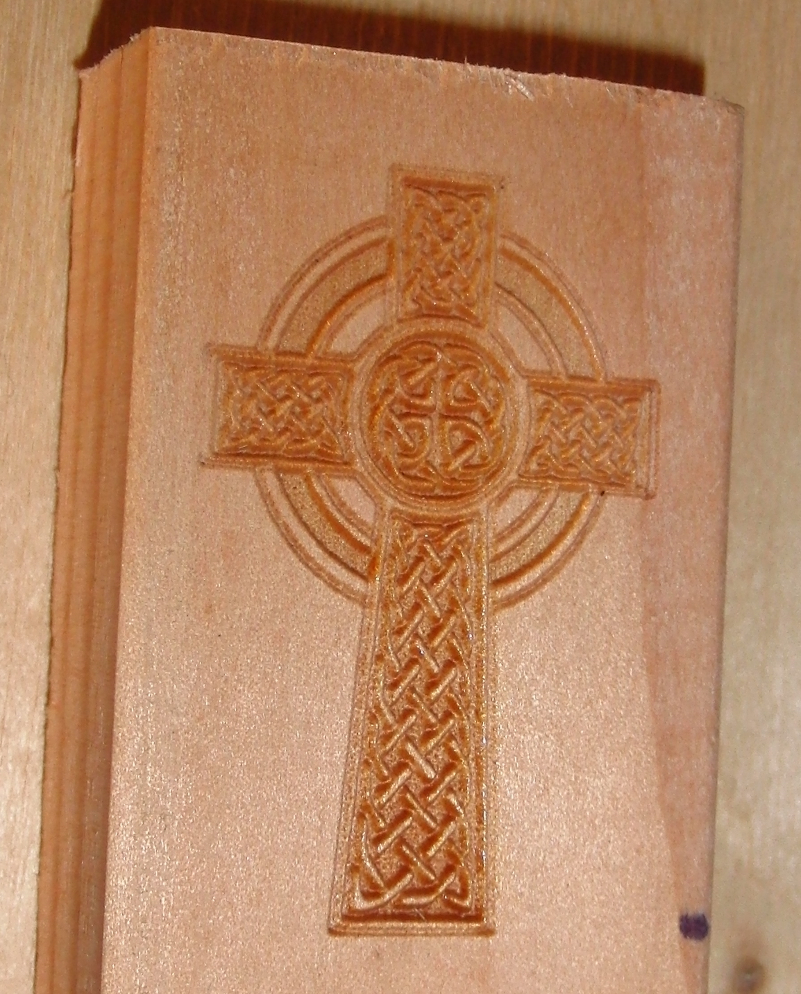 laser Engraved Celtic Cross Image